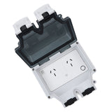 WiFi Intelligent Socket Type 86 IP66 Outdoor Waterproof Wifi Smart Power Outlets APP Control 15A AU Plug 110‑250V SNW 2AU