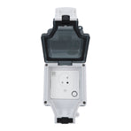 WiFi Smart Wall Electrical Socket Ip66 Waterproof Israel Standard Power Socket With Cover 16A 110 to 250V SNW-I
