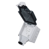 WiFi Smart Wall Electrical Socket Ip66 Waterproof Israel Standard Power Socket With Cover 16A 110 to 250V SNW-I