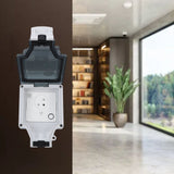 WiFi Smart Wall Electrical Socket Ip66 Waterproof Israel Standard Power Socket With Cover 16A 110 to 250V SNW-I