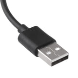 5PCS ON Off Switch Male to Female Cable 2 Pin PVC USB Extension Cable with B utton for Driving Recorder LED Lights Black
