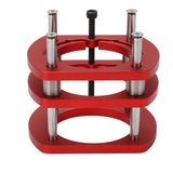 Router Lift Base Aluminum Alloy Router Table Saw Insert Plate Lifting System Base Kit for Small Trimming Machines - Extra Image