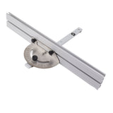 Angle Protractor Angle Finder Ruler Aluminum Alloy Protractor Woodworking Ruler Angle Measure Tool with Backstop - Front View