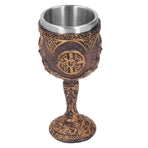 Nordic Wine Goblet Resin Shell Stainless Steel Unique Retro Beer Cup for Cocktails Whisky Red Wine