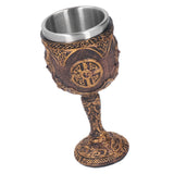 Nordic Wine Goblet Resin Shell Stainless Steel Unique Retro Beer Cup for Cocktails Whisky Red Wine
