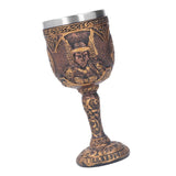 Nordic Wine Goblet Resin Shell Stainless Steel Unique Retro Beer Cup for Cocktails Whisky Red Wine