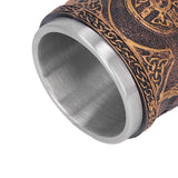 Nordic Wine Goblet Resin Shell Stainless Steel Unique Retro Beer Cup for Cocktails Whisky Red Wine