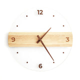 Wall Clock Silent Round Decorative Modern Acrylic Panel Hanging Clock for Living Room Bedroom Office