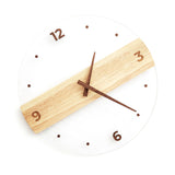 Wall Clock Silent Round Decorative Modern Acrylic Panel Hanging Clock for Living Room Bedroom Office - Side View