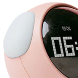 Expression Clock Cute Dog Shape Multifunctional LED Digital Alarm Clock Voice Activated Night Light Pink - Close-Up Angle