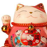 Lucky Cat Coin Bank 4.5in Exquisite Cute Bring Luck Good Wish Ceramic Fortune Cat Saving Pot Desk Decoration Pink