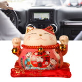 Lucky Cat Coin Bank 4.5in Exquisite Cute Bring Luck Good Wish Ceramic Fortune Cat Saving Pot Desk Decoration Pink - Extra Image
