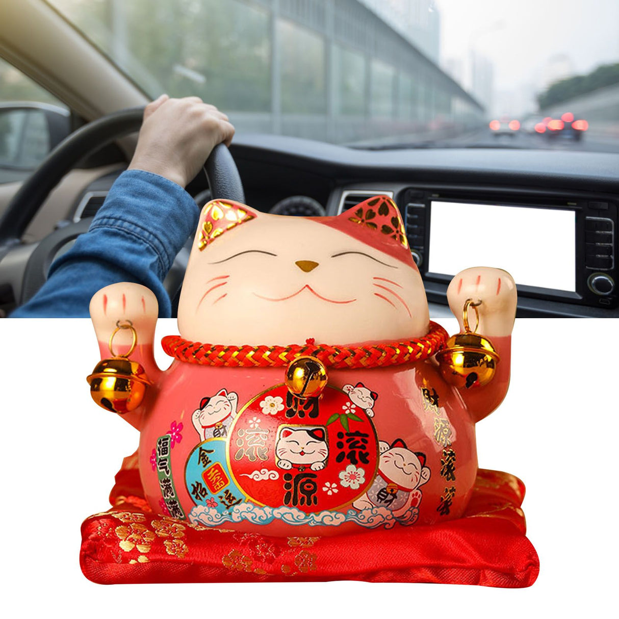 Lucky Cat Coin Bank 4.5in Exquisite Cute Bring Luck Good Wish Ceramic Fortune Cat Saving Pot Desk Decoration Pink
