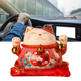 Lucky Cat Coin Bank 4.5in Exquisite Cute Bring Luck Good Wish Ceramic Fortune Cat Saving Pot Desk Decoration Pink