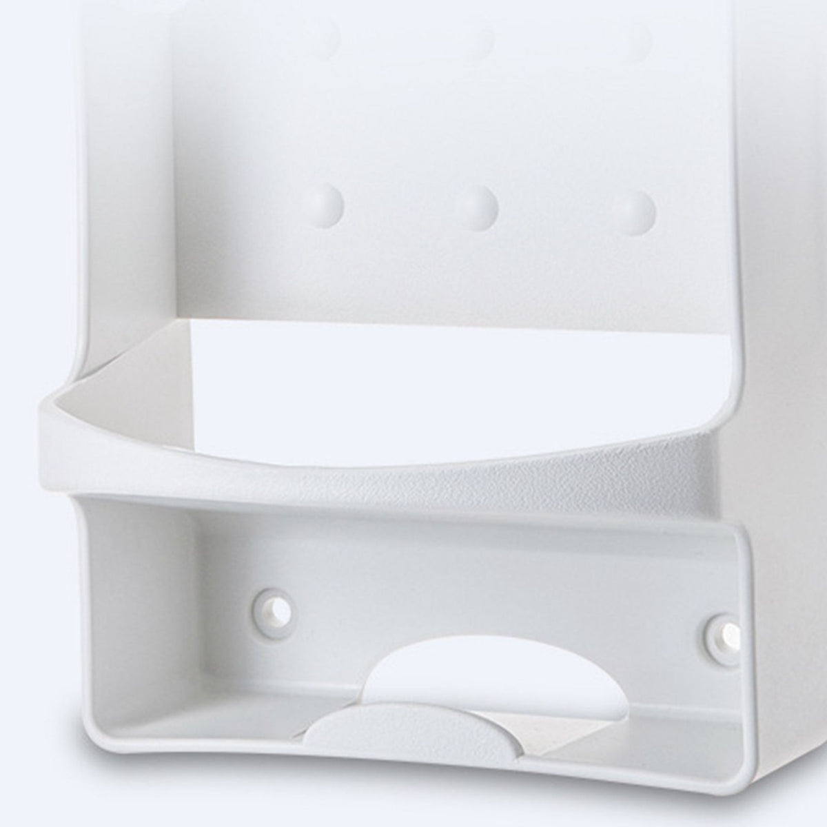 Iron Holder Wall Mounted Heat Resistant Widened Electric Iron Organizer with Hooks for Closet Hotel White