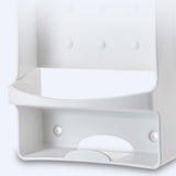 Iron Holder Wall Mounted Heat Resistant Widened Electric Iron Organizer with Hooks for Closet Hotel White