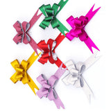 50PCS Pull Bows Bright Mixed Color Plated One Pull Molding Symmetrical Exquisite Craftsmanship for Wedding Party