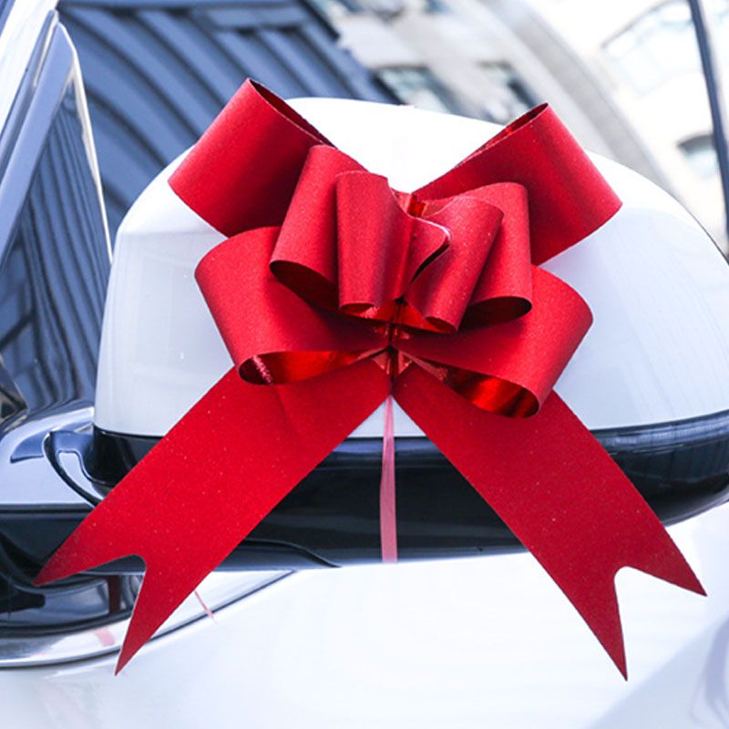 50PCS Pull Bows Bright Mixed Color Plated One Pull Molding Symmetrical Exquisite Craftsmanship for Wedding Party