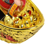 Wealth God Ornament Solar Panel Nodding Fortune Wealth Statue for Car Household Decoration 680 Model