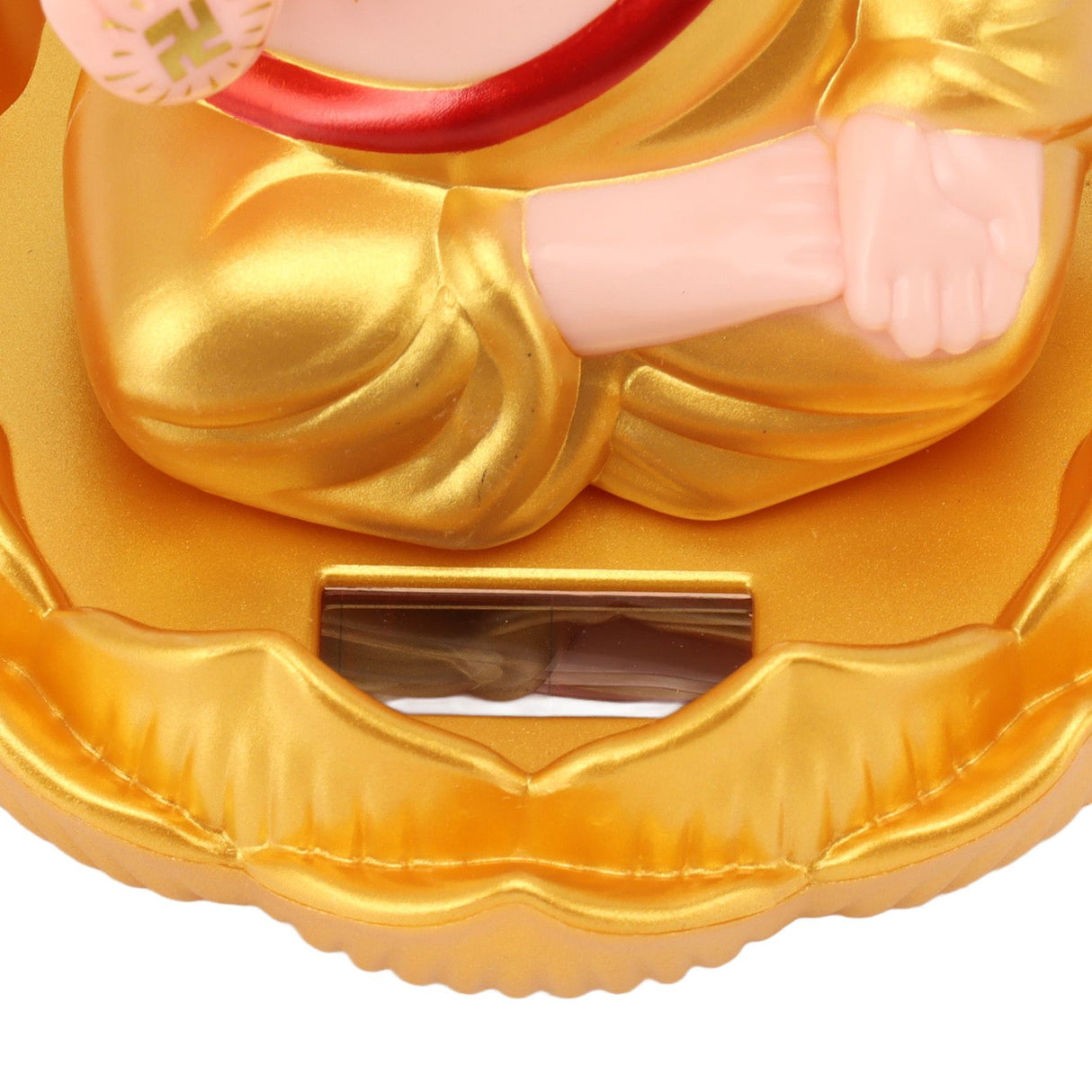 Buddha Ornament Solar Powered Light Energy Sensing Auto Nod Buddha Decoration for Home Car Office Gold Clothes