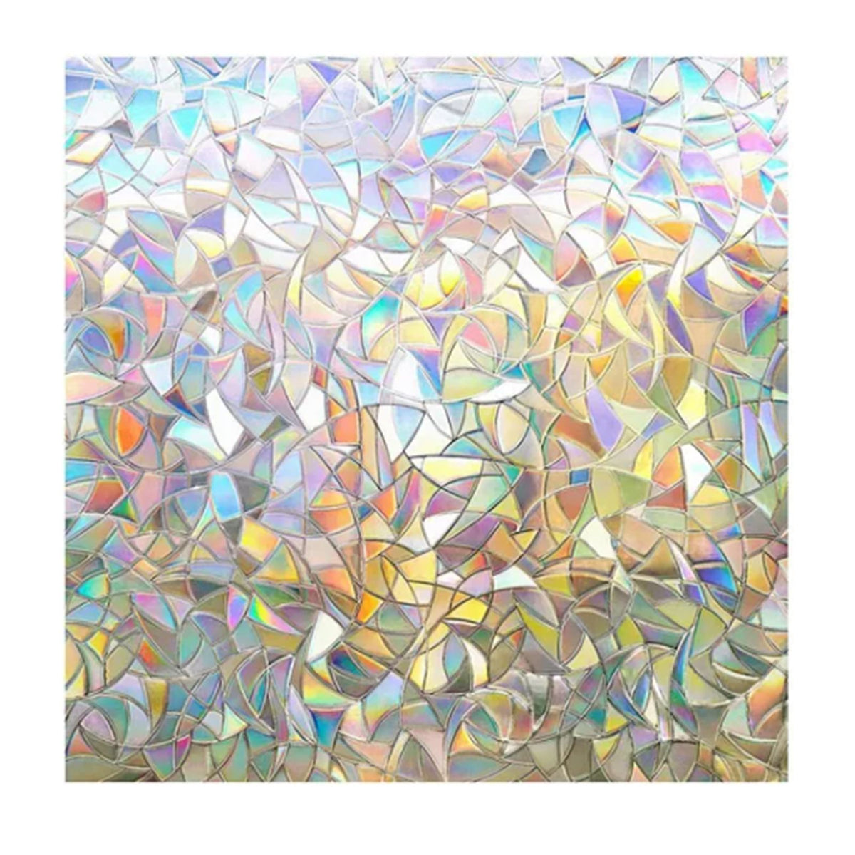 45x200cm Decorative Window Privacy Film 3D Rainbow Window Film Static Cling Window Sticker