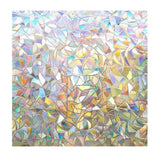 45x200cm Decorative Window Privacy Film 3D Rainbow Window Film Static Cling Window Sticker - Top-Down View
