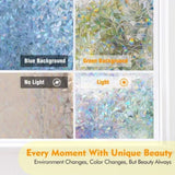 45x200cm Decorative Window Privacy Film 3D Rainbow Window Film Static Cling Window Sticker