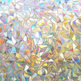 45x200cm Decorative Window Privacy Film 3D Rainbow Window Film Static Cling Window Sticker - Low Angle