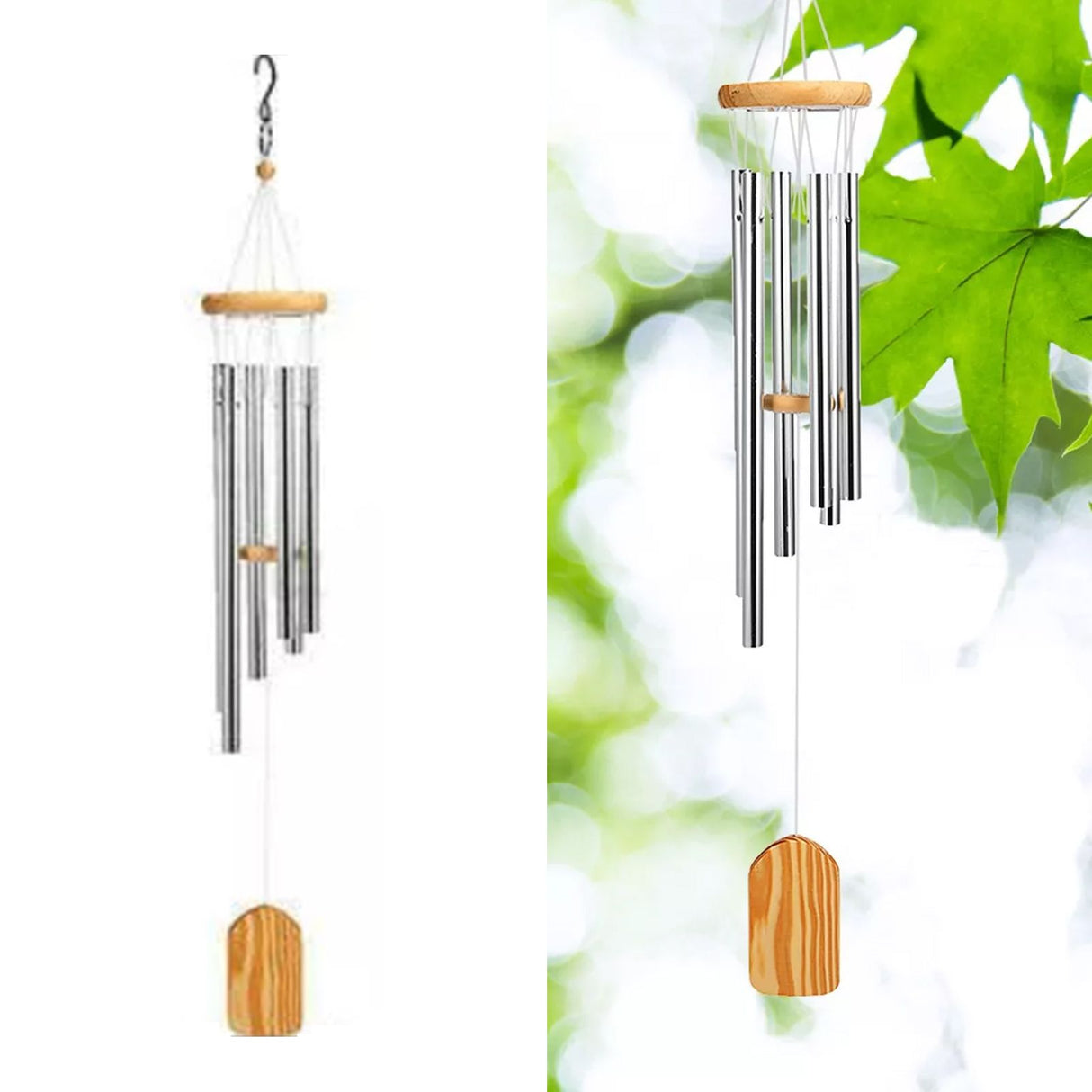 Wind Chimes Outdoor Sympathy Memorial Wind Chimes with Metal Tubes for Home Decoration
