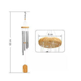 Wind Chimes Outdoor Sympathy Memorial Wind Chimes with Metal Tubes for Home Decoration - Rear View