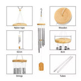 Wind Chimes Outdoor Sympathy Memorial Wind Chimes with Metal Tubes for Home Decoration