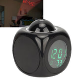 Projection Clock LED Display Projection Alarm Clock Mini Voice Timing Digital Clock Projector With USB Cable Black - Extra Image