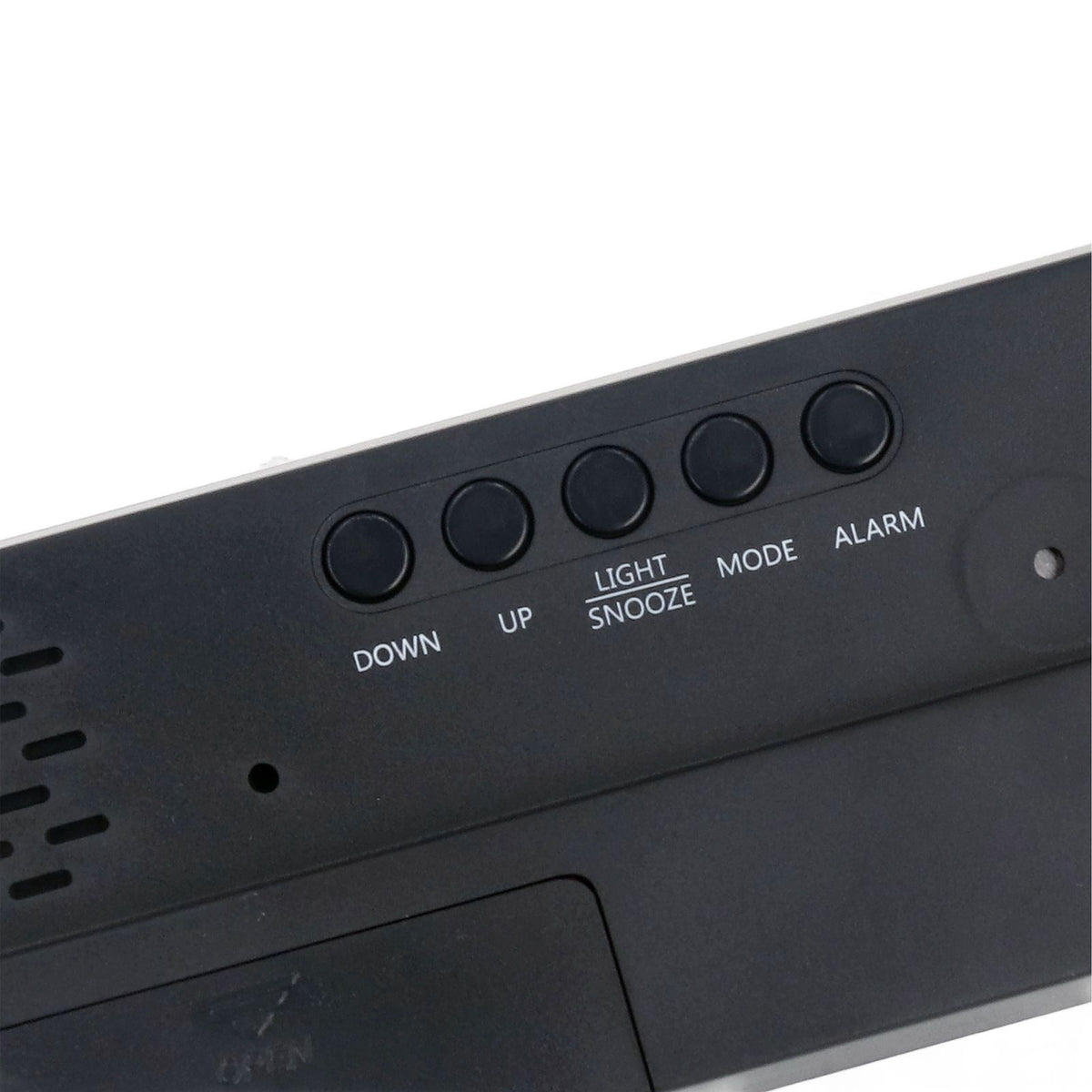 Colorful LED Digital Alarm Clock Large LED Screen Electronic Alarm Clock for Bedside Bedroom 0725 Black Shell Black Face C Style