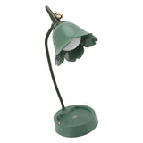 3W LED Touch Desk Lamp 3 Gear Dimmable Foldable Petal Shape Desktop Table Light USB 5V Green