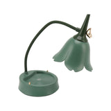 3W LED Touch Desk Lamp 3 Gear Dimmable Foldable Petal Shape Desktop Table Light USB 5V Green