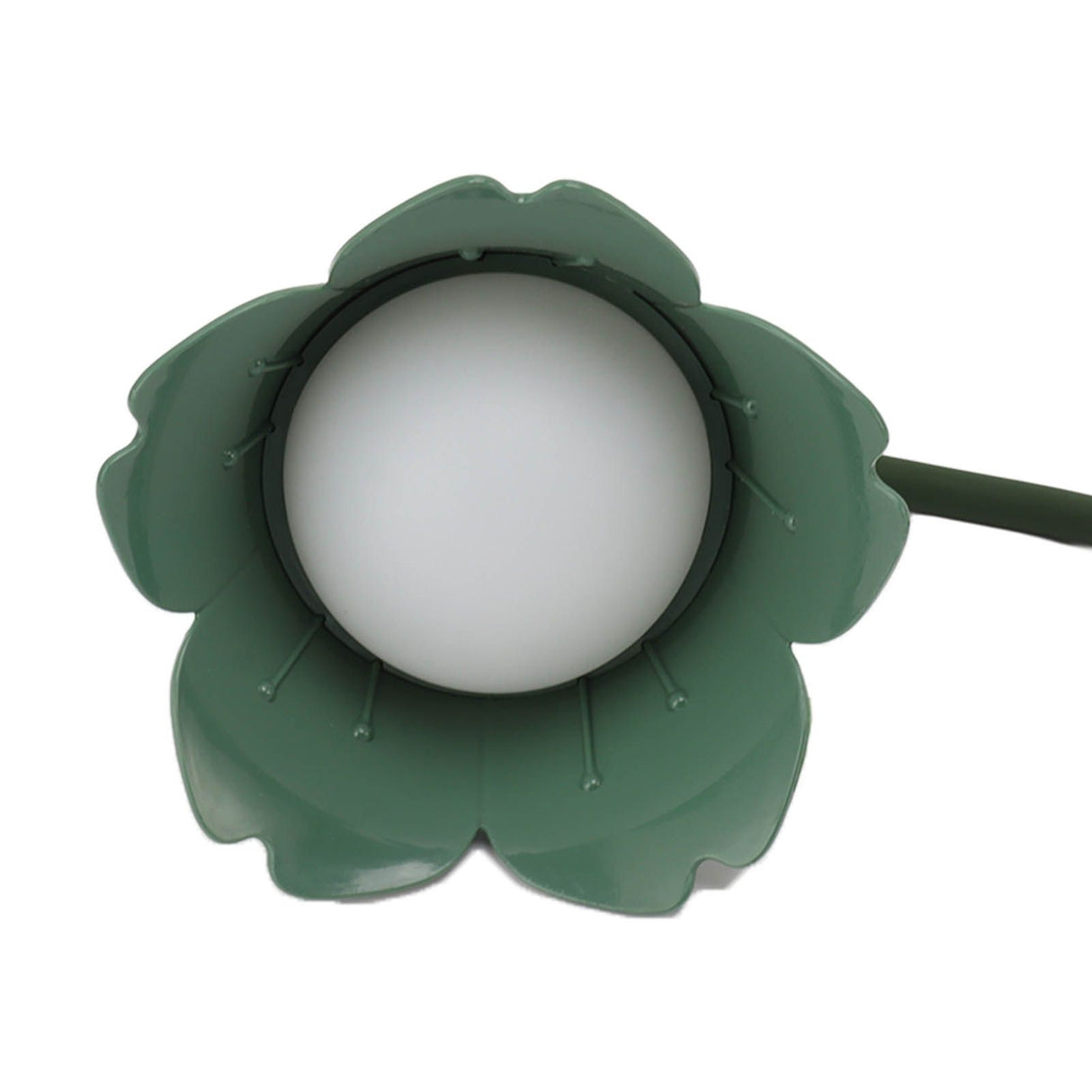 3W LED Touch Desk Lamp 3 Gear Dimmable Foldable Petal Shape Desktop Table Light USB 5V Green