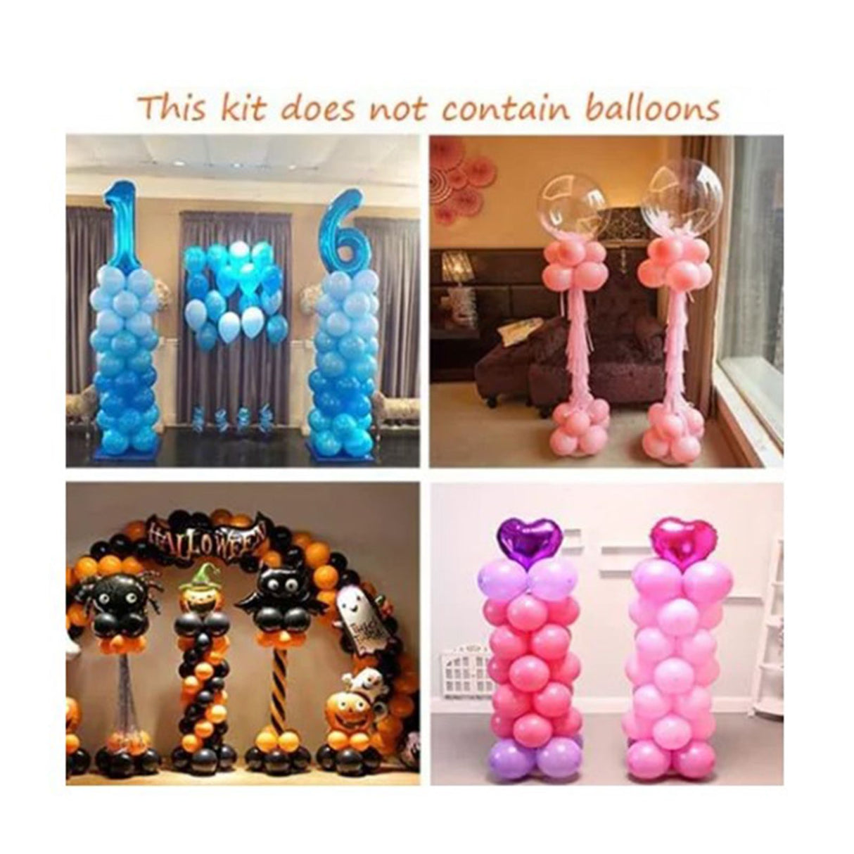 Balloon Column Kit Plastic Balloon Tower Decoration for Birthday Party Wedding Party Christmas