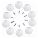 Chinese White Paper Lantern Decorative Round Paper Lanterns with 10 LED Lights for Wedding Party Christmas Party Decor