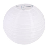 Chinese White Paper Lantern Decorative Round Paper Lanterns with 10 LED Lights for Wedding Party Christmas Party Decor