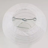 Chinese White Paper Lantern Decorative Round Paper Lanterns with 10 LED Lights for Wedding Party Christmas Party Decor