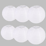 Chinese White Paper Lantern Decorative Round Paper Lanterns with 10 LED Lights for Wedding Party Christmas Party Decor - Extra Image