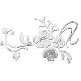 Acrylic Mirror Wall Sticker Removable 3D Wall Decal for Living Room Bedroom Bathroom Studio