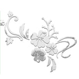 Acrylic Mirror Wall Sticker Removable 3D Wall Decal for Living Room Bedroom Bathroom Studio - Front View