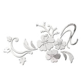 Acrylic Mirror Wall Sticker Removable 3D Wall Decal for Living Room Bedroom Bathroom Studio - Side View