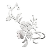Acrylic Mirror Wall Sticker Removable 3D Wall Decal for Living Room Bedroom Bathroom Studio