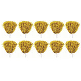 10PCS Cheerleading Pompoms with Straight Handle Reusable Flash Effect Plastic Cheering Poms Ball for Basketball Baseball - Top-Down View