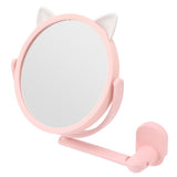 Makeup Mirror 16.5cm Diameter Clear Image Cosmetic Mirror Wall Mirror for Bathroom - 45-Degree Angle