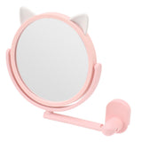 Makeup Mirror 16.5cm Diameter Clear Image Cosmetic Mirror Wall Mirror for Bathroom - Close-Up Angle