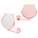 Makeup Mirror 16.5cm Diameter Clear Image Cosmetic Mirror Wall Mirror for Bathroom - Extra Image