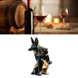 Creative Wine Rack Synthetic Resin Innovative Wine Rack Holder Single Bottle Wine Stand Table Ornament Anubis